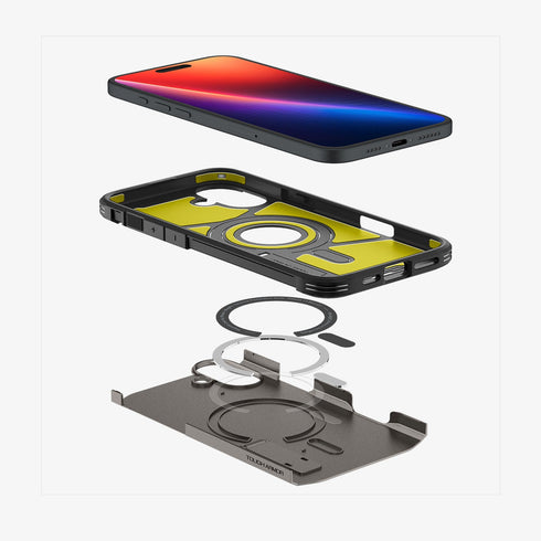 כיסוי Spigen לאייפון 16 מסדרה Tough Armor AI (MagFit)